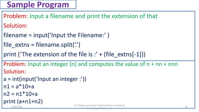 Python-Introduction-slides-pkt | PDF | Operating Systems | Computer ...