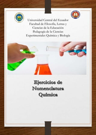 Universidad Central del Ecuador
Facultad de Filosofía, Letras y
Ciencias de la Educación
Pedagogía de la Ciencias
Experimentales Química y Biología
 