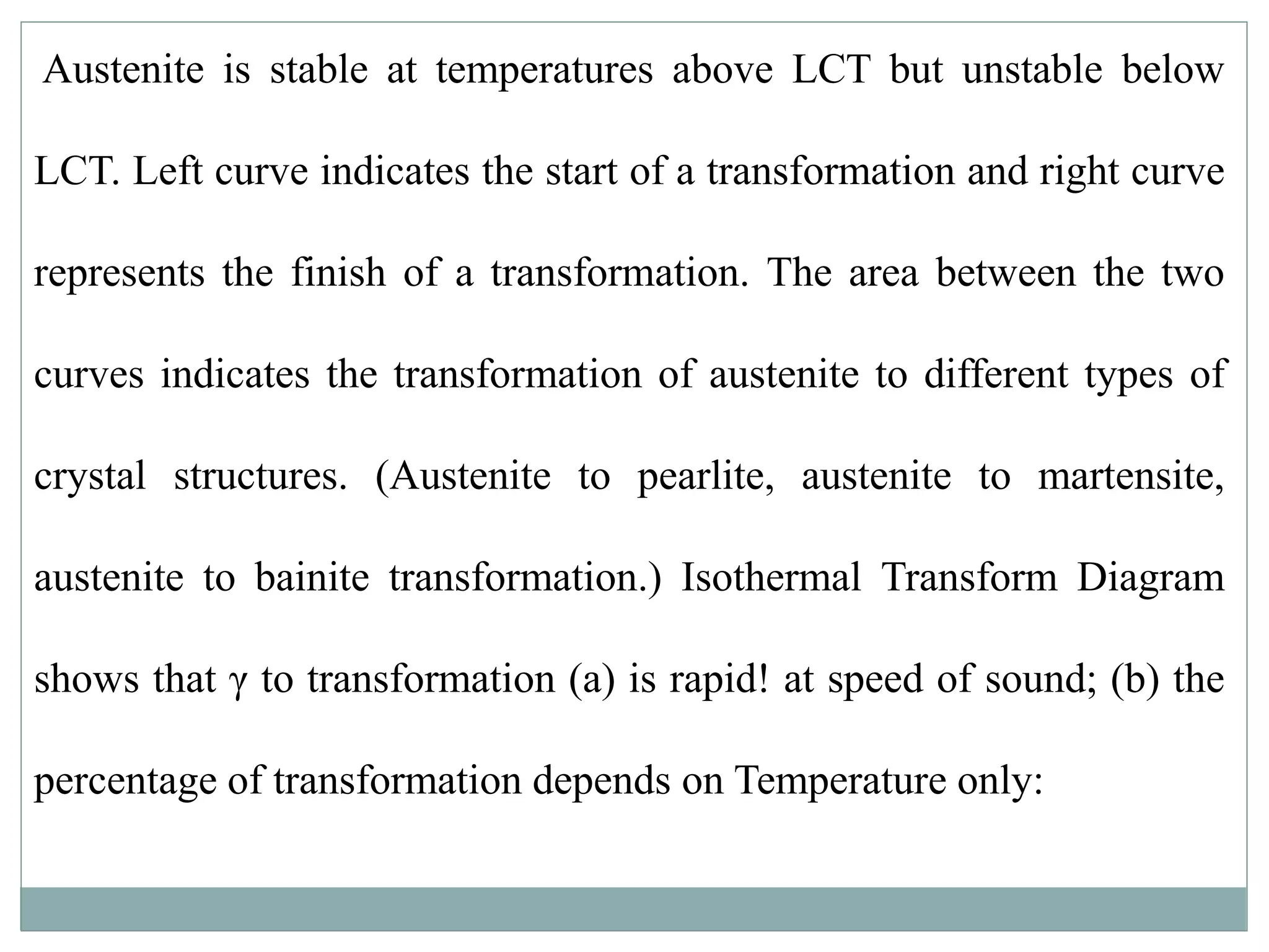 TIME TEMPERATURE TRANSFORMATION DIAGRAM | PPTX