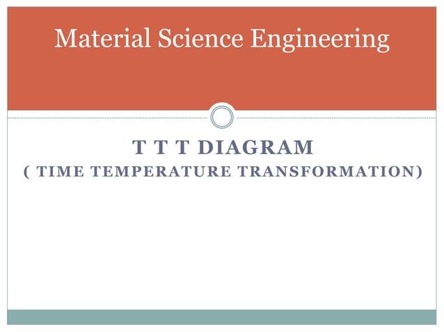 TIME TEMPERATURE TRANSFORMATION DIAGRAM | PPTX