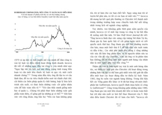 TÛÂ TÖËT ÀÏËN VÔ ÀAÅI
224
PHUÅ LUÅC
225
töi, töi seä laâm cho caác baån chïët hïët. Ngay saáng mai töi seä
tuyïn böë phaá saãn, vaâ têët caã caác baån seä mêët viïåc.”245
Iacocca
àaä mang laåi kïët quaã phi thûúâng vaâ Chrysler trúã thaânh möåt
trong nhûäng trûúâng húåp xoay chuyïín tònh thïë nöíi tiïëng
nhêët trong lõch sûã ngaânh cöng nghiïåp.
Tuy nhiïn, vaâo khoaãng giûäa thúâi gian nùæm quyïìn cuãa
mònh, Iacocca coá veã mêët têåp trung vaâ cöng ty laåi bùæt àêìu
ài xuöëng möåt lêìn nûäa. Túâ baáo Wall Street Journal àaä viïët:
“Öng Iacocca laänh àaåo viïåc nêng cêëp tûúång Nûä thêìn Tûå do,
tham gia uãy ban quöëc höåi vïì cùæt giaãm ngên saách vaâ viïët
quyïín saách thûá hai. Öng tham gia viïët baâi thûúâng xuyïn
cho baáo, mua möåt biïåt thûå úã YÁ àïí bùæt àêìu saãn xuêët rûúåu
vaâ dêìu ö-liu... Caác nhaâ phï bònh àïìu àöìng yá rùçng nhûäng
viïåc naây àaä laâm öng phên têm, vaâ laâ nguyïn nhên sêu xa
cuãa caác vêën àïì cuãa Chrysler... Cho duâ öng coá bõ phên têm
hay khöng, thò roä raâng laâm möåt ngûúâi anh huâng cuãa nhên
dên laâ möåt nghïì phuå khaá töën cöng.”246
Thêåm chñ coân tïå hún nghïì tay traái laâ möåt anh huâng dên
töåc, sûå thiïëu kyã luêåt giûä cho Chrysler chó hoaåt àöång trong
nhûäng lônh vûåc hoå coá thïí laâm gioãi nhêët trïn thïë giúái àaä dêîn
àïën möåt loaåt caác hoaåt àöång àêìu tû thiïëu kyã luêåt. Nùm
1985, öng bõ cuöën vaâo ngaânh haâng khöng. Trong khi hêìu
hïët caác Töíng giaám àöëc khaác coá leä àaä haâi loâng vúái möåt chiïëc
phaãn lûåc Gulfstream, Iacocca quyïët àõnh mua luön caã cöng
ty Gulfstream!247
Cuäng trong khoaãng giûäa nhûäng nùm 1980,
öng tham gia vaâo möåt liïn doanh àùæt tiïìn vaâ hoaân toaân thêët
baåi vúái nhaâ saãn xuêët xe húi thïí thao Maserati cuãa YÁ. Möåt
nhaâ àiïìu haânh Chrysler àaä vïì hûu cho biïët: “Iacocca rêët
RUBBERMAID CORPORATION, MÖÅT CÖNG TY NGÙÆN NGAÂY ÀIÏÍN HÒNH
Tó lïå lúåi nhuêån cöí phiïëu tñch luäy so vúái thõ trûúâng chung
Quy vïì bùçng 1,0 taåi thúâi àiïím Standley Gault bùæt àêìu nùæm quyïìn
Nhaâ àöåc taâi mêët quyïìn
Nhaâ àöåc taâi nùæm quyïìn
Cöng ty bõ mua laåi
1979 vaâ aáp àùåt caá tñnh maånh meä cuãa mònh àïí àûa cöng ty
vaâo kyã luêåt vaâ àiïìu chónh hoaåt àöång kinh doanh. Iacocca
àaä viïët vïì nhûäng ngaây àêìu taåi cöng ty cuãa mònh nhû sau:
“Ngay lêåp tûác töi biïët núi naây àang trong tònh traång höîn
loaån vaâ cêìn möåt liïìu thuöëc kyã luêåt vaâ quy cuã, möåt caách
nhanh choáng.”242
Trong nùm àêìu tiïn, öng àaä àaåi tu cú cêëu
laänh àaåo, àïì ra caác tiïu chuêín kiïím soaát taâi chñnh chùåt cheä,
caãi thiïån caác biïån phaáp quaãn lyá chêët lûúång, húåp lyá hoáa lõch
trònh saãn xuêët, vaâ thûåc hiïån nhûäng cuöåc cùæt giaãm nhên
viïn àïí baão toaân tiïìn tïå.243
“Töi caãm thêëy mònh giöëng möåt
baác sô quên y... Chuáng töi phaãi thûåc hiïån nhûäng cuöåc giaãi
phêîu toaân diïån, cöë gùæng giûä laåi nhûäng gò coá thïí.”244
Khi laâm
viïåc vúái cöng àoaân, öng baão hoå: “Nïëu caác baån khöng giuáp
 