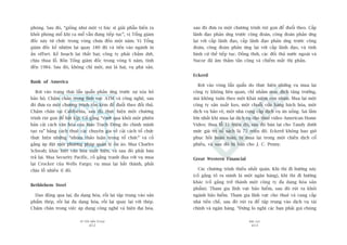 TÛÂ TÖËT ÀÏËN VÔ ÀAÅI
412
PHUÅ LUÅC
413
sau àoá àûa ra möåt chûúng trònh ruát goån àïí àuöíi theo. Cêëp
laänh àaåo phaãn ûáng trûúác cöng àoaân, cöng àoaân phaãn ûáng
laåi vúái cêëp laänh àaåo, cêëp laänh àaåo phaãn ûáng trûúác cöng
àoaân, cöng àoaân phaãn ûáng laåi vúái cêëp laänh àaåo, vaâ tònh
hònh cûá thïë tiïëp tuåc. Àöìng thúâi, caác àöëi thuã nûúác ngoaâi vaâ
Nucor àaä êm thêìm têën cöng vaâ chiïëm mêët thõ phêìn.
Eckerd
Rúi vaâo voâng lêín quêín do thûåc hiïån nhûäng vuå mua laåi
cöng ty khöng liïn quan, chó nhùçm muåc àñch tùng trûúãng,
maâ khöng tuên theo möåt Khaái niïåm con nhñm. Mua laåi möåt
cöng ty saãn xuêët keåo, möåt chuöîi cûãa haâng baách hoáa, möåt
dõch vuå baão vïå, möåt nhaâ cung cêëp dõch vuå ùn uöëng. Sai lêìm
lúán nhêët khi mua laåi dõch vuå cho thuï video American Home
Video; thua löî 31 triïåu àö, sau àoá baán laåi cho Tandy dûúái
mûác giaá trõ söí saách laâ 72 triïåu àö. Eckerd khöng bao giúâ
phuåc höìi hoaân toaân, bõ mua laåi trong möåt chiïën dõch cöí
phiïëu, vaâ sau àoá bõ baán cho J. C. Penny.
Great Western Financial
Caác chûúng trònh thiïëu nhêët quaán. Khi thò ài hûúáng naây
(cöë gùæng toã ra mònh laâ möåt ngên haâng), khi thò ài hûúáng
khaác (cöë gùæng trúã thaânh möåt cöng ty àa daång hoáa saãn
phêím). Tham gia lônh vûåc baão hiïím, sau àoá ruát ra khoãi
ngaânh baão hiïím. Tham gia lônh vûåc cho thuï vaâ cung cêëp
nhaâ tiïìn chïë, sau àoá ruát ra àïí têåp trung vaâo dõch vuå taâi
chñnh vaâ ngên haâng. “Àûâng lo nghô caác baån phaãi goåi chuáng
phoâng. Sau àoá, “giöëng nhû möåt võ baác sô giaãi phêîu biïën ra
khoãi phoâng möí khi ca möí vêîn àang tiïëp tuåc”, võ Töíng giaám
àöëc naây tûâ chûác trong voâng chûa àïën möåt nùm. Võ Töíng
giaám àöëc kïë nhiïåm laåi quay 180 àöå vaâ tiïën vaâo ngaânh in
êën offset. Kïë hoaåch laåi thêët baåi; cöng ty phaãi chêëm dûát,
chõu thua löî. Böën Töíng giaám àöëc trong voâng 6 nùm, tñnh
àïën 1984. Sau àoá, khöng chó möåt, maâ laâ hai, vuå phaá saãn.
Bank of America
Rúi vaâo traång thaái lêín quêín phaãn ûáng trûúác sûå xoáa boã
baão höå. Chêåm chên trong lônh vûåc ATM vaâ cöng nghïå, sau
àoá àûa ra möåt chûúng trònh töën keám àïí àuöíi theo àöëi thuã.
Chêåm chên taåi California, sau àoá thûåc hiïån möåt chûúng
trònh ruát goån àïí bùæt kõp. Cöë gùæng “vûúåt qua khoãi möåt phiïn
baãn caãi caách vùn hoáa cuãa Mao Traåch Àöng do chñnh mònh
taåo ra” bùçng caách thuï caác chuyïn gia vïì caãi caách töí chûác
thûåc hiïån nhûäng “nhoám thaão luêån trong töí chûác” vaâ cöë
gùæng aáp àùåt möåt phûúng phaáp quaãn lyá öìn aâo. Mua Charles
Schwab; khaác biïåt vùn hoáa xuêët hiïån, vaâ sau àoá phaãi baán
traã laåi. Mua Security Pacific, cöë gùæng tranh àua vúái vuå mua
laåi Crocker cuãa Wells Fargo; vuå mua laåi bêët thaânh, phaãi
chõu löî nhiïìu tó àö.
Bethlehem Steel
Dao àöång qua laåi; àa daång hoáa, röìi laåi têåp trung vaâo saãn
phêím theáp, röìi laåi àa daång hoáa, röìi laåi quay laåi vúái theáp.
Chêåm chên trong viïåc aáp duång cöng nghïå vaâ hiïån àaåi hoáa,
 