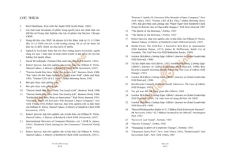 TÛÂ TÖËT ÀÏËN VÔ ÀAÅI
422
PHUÅ LUÅC
423
CHUÁ THÑCH
1. Beryl Markham, West with the Night (NXB North Point, 1983)
2 Caác tñnh toaán lúåi nhuêån cöí phiïëu trong quyïín saách naây àûúåc dûåa vaâo
dûä liïåu tûâ Trung têm Nghiïn cûáu Giaá cöí phiïëu cuãa Àaåi hoåc Chicago
(CRSP)
3 Duâng dûä liïåu cuãa CRSP, lúåi nhuêån tñch luäy àûúåc tñnh tûâ 31-12-1984
àïën 31-12-1999, cho GE vaâ thõ trûúâng chung, têët caã cöí tûác àûúåc taái
àêìu tû, coá àiïìu chónh sûå chia taách cöí phiïëu.
4 Nghõch lyá Stockdale àûúåc àùåt tïn theo tûúáng James Stockdale, ngûúâi
söëng soát qua 7 nùm laâm tuâ binh chiïën tranh vaâ àùåt niïìm tin vaâo hai
hûúáng traái ngûúåc nhau.
5 David McCullough, Truman (Nhaâ xuêët baãn Simon & Schuster, 1992)
6 Robert Spector, dûåa trïn nghiïn cûáu vaâ baãn thaão cuãa William W. Wicks,
Shared Values, A History of Kimberly-Clark (NXB Greenwich, 1997)
7 “Darwin Smith May Have Done Too Good a Job”, Business Week, 1988;
“Rae Takes On the Paper Indsutry’s Tough Lone Wolf”, Globe and Mail,
1991; “Former CEO of K-C Dies,” Dallas Morning News, 1995
8 Baãn ghi cheáp cuöåc phoãng vêën
9 Baãn ghi cheáp cuöåc phoãng vêën
10 “Darwin Smith May Have Done Too Good a Job”, Business Week, 1988
11 “Darwin Smith May Have Done Too Good a Job”, Business Week, 1988;
“Kimberly-Clark Bets, Wins on Innovation,” Wall Street Journal, 1991;
“Darwin E. Smith, 69, Executive Who Remade a Paper Company,” New
York Times, 1995; Robert Spector, dûåa trïn nghiïn cûáu vaâ baãn thaão
cuãa William W. Wicks, Shared Values, A History of Kimberly-Clark (NXB
Greenwich, 1997)
12 Robert Spector, dûåa trïn nghiïn cûáu vaâ baãn thaão cuãa William W. Wicks,
Shared Values, A History of Kimberly-Clark (NXB Greenwich, 1997)
13 International Directory of Company Histories, vol. 3 (NXB St. James,
1991); “Kimberly-Clark-Aiming for the Consumer,” Financial World,
1970
14 Robert Spector, dûåa trïn nghiïn cûáu vaâ baãn thaão cuãa William W. Wicks,
Shared Values, A History of Kimberly-Clark (NXB Greenwich, 1997); ;
“Darwin E. Smith, 69, Executive Who Remade a Paper Company,” New
York Times, 1995; “Former CEO of K-C Dies,” Dallas Morning News,
1995; Baãn ghi cheáp cuöåc phoãng vêën; “Paper Tiger: How Kimberly-Clark
Wraps Its Bottom Line in Disposable Huggies,” Wall Street Journal, 1987
15 “The Battle of the Bottoms,” Forbes, 1997
16 “The Battle of the Bottoms,” Forbes, 1997
17 Robert Spector, dûåa trïn nghiïn cûáu vaâ baãn thaão cuãa William W. Wicks,
Shared Values, A History of Kimberly-Clark (NXB Greenwich, 1997)
18 Shelby Foote, The Civil War: A Narrative: Red River to Appomattox
(NXB Random House, 1975); James M. McPherson, Battle Cry of
Freedom: The Civil War Era (NXB Ballantine Books, 1989)
19 Gordon McKibben, Cutting Edge: Gillette’s Journey to Global Leadership
(NXB Harvard, 1998)
20 Taâi liïåu àaánh maáy cuãa Gillette, 1995; Gordon McKibben, Cutting Edge:
Gillette’s Journey to Global Leadership (NXB Harvard, 1998); Rita
Ricardo-Campell, Resisting Hostile Takeovers: The Case of Gillette (NXB
Praeger, 1997)
21 Gordon McKibben, Cutting Edge: Gillette’s Journey to Global Leadership
(NXB Harvard, 1998)
22 Rita Ricardo-Campell, Resisting Hostile Takeovers: The Case of Gillette
(NXB Praeger, 1997)
23 Taác giaã trao àöíi vúái Töíng giaám àöëc Gillette, 2000
24 Gordon McKibben, Cutting Edge: Gillette’s Journey to Global Leadership
(NXB Harvard, 1998). Caác tñnh toaán sûã duång dûä liïåu cuãa CRSP
25 Gordon McKibben, Cutting Edge: Gillette’s Journey to Global Leadership
(NXB Harvard, 1998)
26 “Maxwell Relinquishes Rights to $5.5 Million Final Retirement Payment”,
PR Newswire, 1992; “$5.5 Million Declined by Ex-Official”, Washington
Post, 1992
27 “Iacocca’s Last Stand”, Fortune, 1992
28 “Sincere Tyranny”, Forbes, 1992
29 “Managing: Leaders of Corporate Change”, Fortune, 1992
30 “Chairman Quits Post”, New York Times, 1992; “Rubbermaid’s Sad
Succession Tale”, New York Times, 1987
 