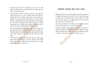 TÛÂ TÖËT ÀÏËN VÔ ÀAÅI
78
PHUÅ LUÅC
79
NHÛÄNG KHAÁM PHAÁ BÊËT NGÚÂ
Nhûäng nhaâ laänh àaåo nöíi tiïëng àûúåc thuï tûâ bïn ngoaâi tó
lïå nghõch vúái quaá trònh ài tûâ töët àïën vô àaåi. Mûúâi trong
söë mûúâi möåt võ Töíng giaám àöëc cöng ty nhaãy voåt ài lïn
tûâ bïn trong cöng ty, coân nhûäng cöng ty àöëi troång thò
thuï ngoaâi saáu lêìn nhiïìu hún.
Nhaâ laänh àaåo Cêëp àöå 5 thûúâng cho rùçng thaânh cöng laâ
do may mùæn hún laâ sûå vô àaåi cuãa baãn thên.
Chuáng töi khöng cöë gùæng ài tòm nhaâ laänh àaåo Cêëp àöå 5
(hay bêët cûá àiïìu gò tûúng tûå) trong cuöåc nghiïn cûáu naây,
nhûng dûä liïåu thêåt thuyïët phuåc. Àêy laâ nhûäng kïët luêån
tûâ thûåc tïë, chûá khöng phaãi do lyá thuyïët taåo ra.
Nhaâ laänh àaåo Cêëp àöå 5 thïí hiïån möåt sûå cêìn cuâ nhû
ngûúâi lao àöång thêåt sûå, nhû hònh aãnh möåt chuá ngûåa caây
thay vò ngûåa biïíu diïîn.
Nhaâ laänh àaåo Cêëp àöå 5 nhòn ra cûãa söí vaâ cho rùçng sûå
thaânh cöng laâ do caác yïëu töë khöng thuöåc baãn thên hoå.
Nhûng khi moåi viïåc khöng àûúåc nhû yá, hoå laåi nhòn vaâo
gûúng vaâ tûå traách mònh, nhêån laänh moåi traách nhiïåm.
Nhûäng võ Töíng giaám àöëc àöëi troång thûúâng laâm àiïìu ngûúåc
laåi – hoå nhòn vaâo gûúng àïí ghi nhêån cöng lao cuãa mònh
àoáng goáp vaâo sûå thaânh cöng, nhûng laåi nhòn ra cûãa söí
khi cêìn àöí löîi cho nhûäng kïët quaã khöng nhû yá.
Möåt trong nhûäng khuynh hûúáng àaáng lo ngaåi trong thúâi
gian gêìn àêy laâ viïåc choån lûåa (nhêët laâ tûâ caác thaânh viïn
Höåi àöìng quaãn trõ) nhûäng nhên vêåt àiïìu haânh nöíi tiïëng,
choái saáng, vaâ loaåi boã caác nhaâ laänh àaåo Cêëp àöå 5 tiïìm
nùng.
Töi tin rùçng coá nhiïìu nhaâ laänh àaåo Cêëp àöå 5 tiïìm nùng
àang söëng quanh chuáng ta, chó cêìn chuáng ta biïët mònh
àang tòm caái gò, vaâ nhiïìu ngûúâi trong söë naây coá tiïìm
nùng phaát triïín lïn Cêëp àöå 5.
 