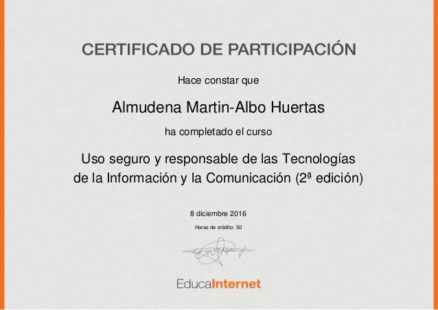 certificado de participacion