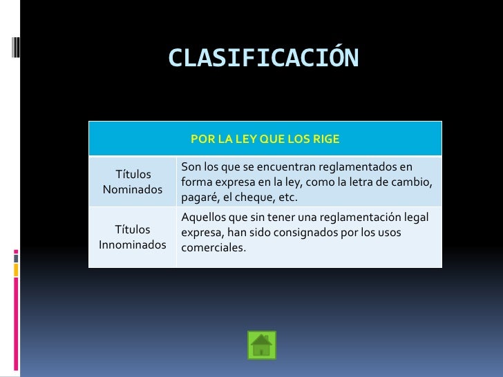 Títulos de crédito