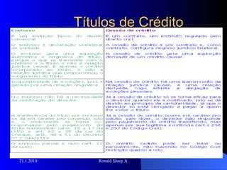 Títulos de Crédito 