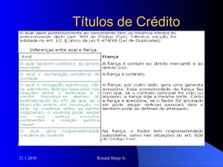 Títulos de Crédito 