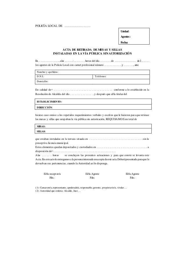 Documentos Extremadura policía local