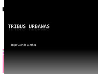 Tribus Urbanas Jorge Galindo Sánchez  