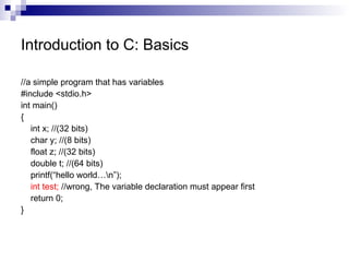 introduction to c language ----------.ppt
