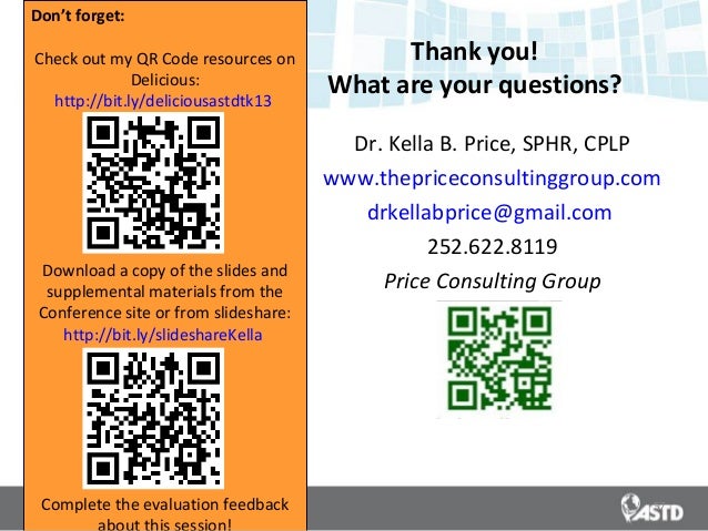 ASTD Techknowledge 2014 Creation Station: Using QR Codes to Improve P…