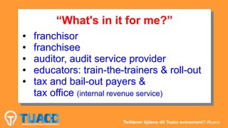 “What's in it for me?”
          “What's in it for me?”
●
 ●   franchisor
      franchisor
●
 ●   franchisee
      franchi...
