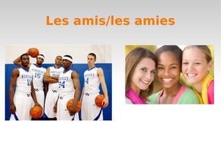 Les amis/les amies