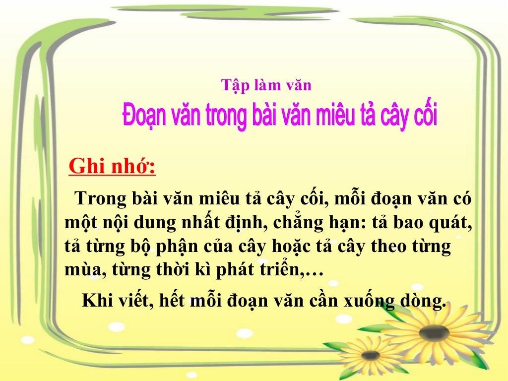 Tuan 23 doan van trong bai van mieu ta cay coi