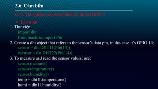 Thiết Kế Hệ Thống IoT: Lập Trình Python và Điều Khiển Cảm Biến | PDF