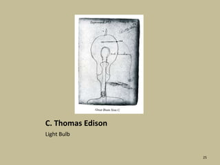 C. Thomas EdisonLight Bulb25