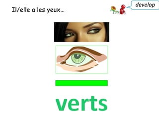 Il/elle a les yeux…
develop
 