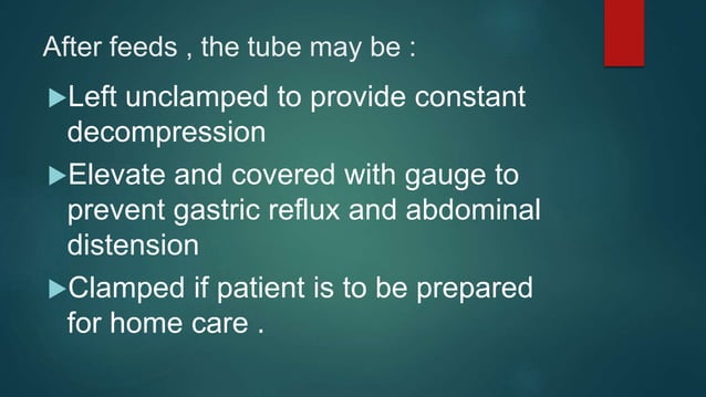 Tube feeding ( Gavage feeding ) | PPTX
