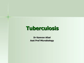 Tuberculosis Dr Kamran Afzal Asst Prof Microbiology 