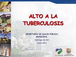 ALTO A LA TUBERCULOSIS SECRETARÍA DE SALUD PÚBLICA MUNICIPAL Santiago de Cali Junio 2011 