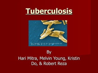 Tuberculosis By Hari Mitra, Melvin Young, Kristin Do, & Robert Reza 
