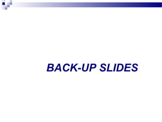 BACK-UP SLIDES
 