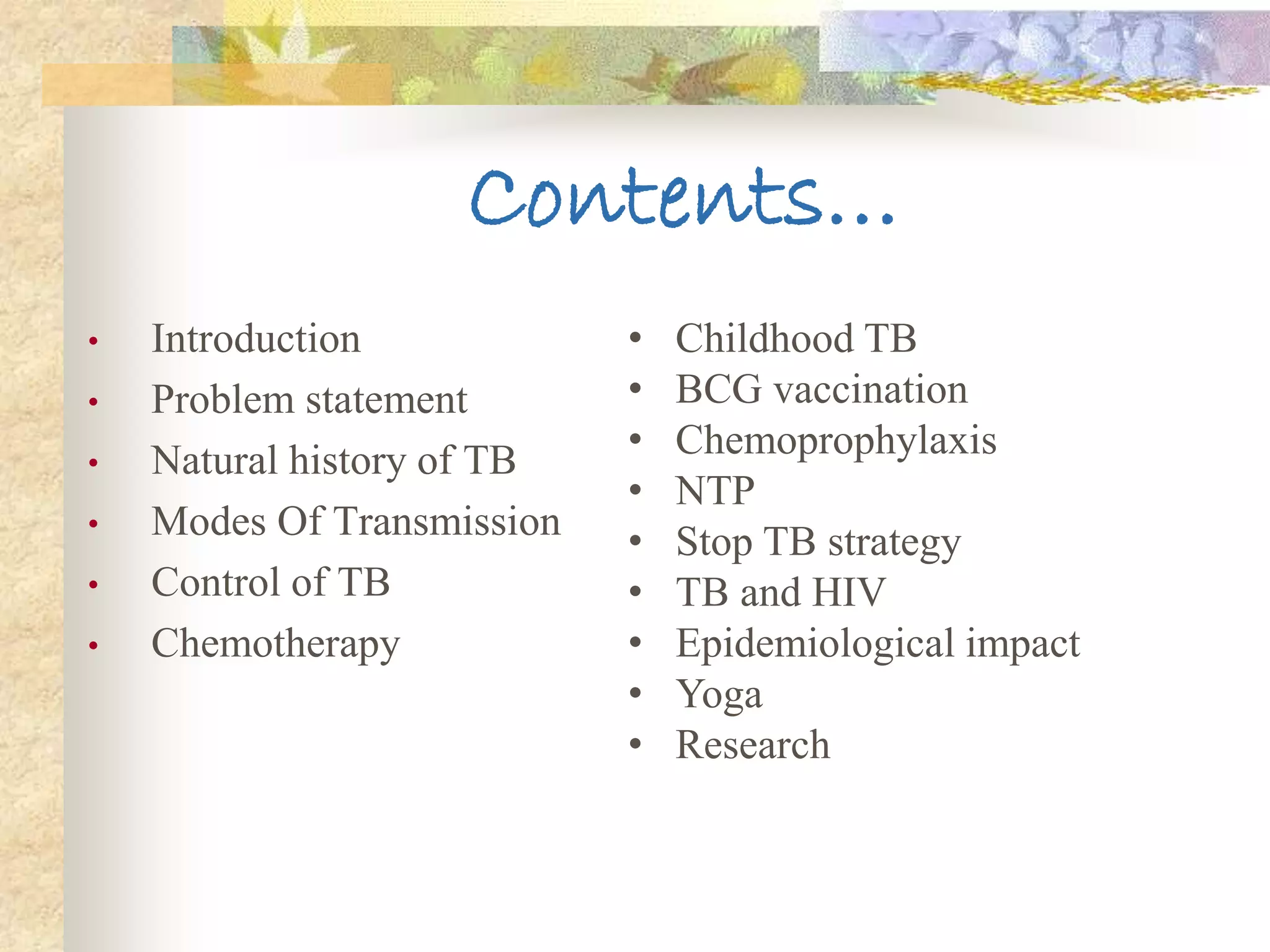 Tuberculosis | PPTX