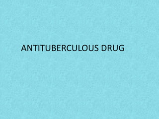 ANTITUBERCULOUS DRUG
 