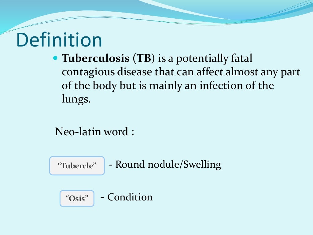 Tuberculosis