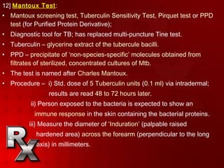Ppd Process TUBERCULOSIS | PPT