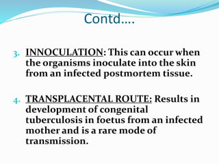 Skin Innoculation Infection Tuberculosis | PPTX