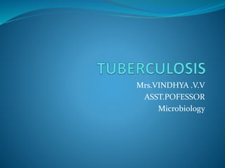 Mrs.VINDHYA .V.V
ASST.POFESSOR
Microbiology
 