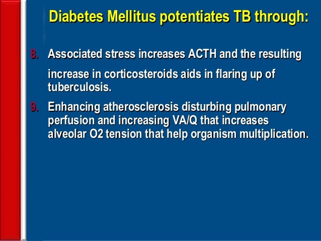 Diabetes And Tuberculosis A Review Of The Role Of Optimal Diabetes And Tuberculosis A Review Of The Role Of Optimal
