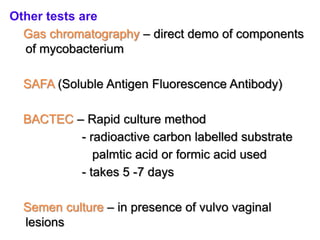 Tuberculosis of genital tract presentation | PPTX