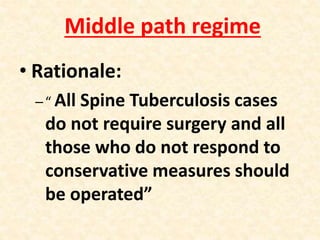 Tuberculosis of spine | PPTX