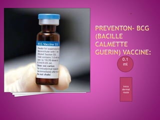 0.1
ml
Intra
dermal
route
 