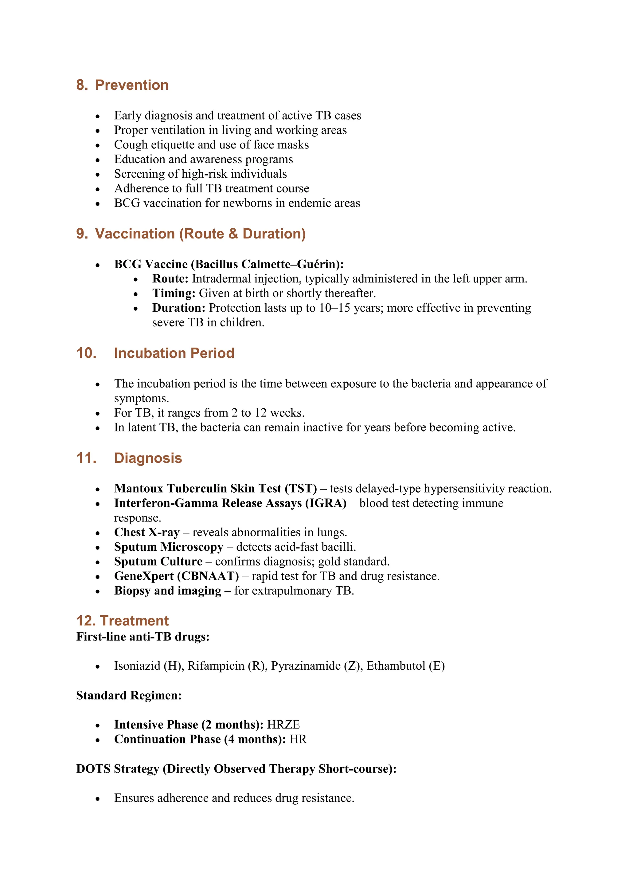 Tuberculosis (TB) for bs nursing 5th semester students | PDF