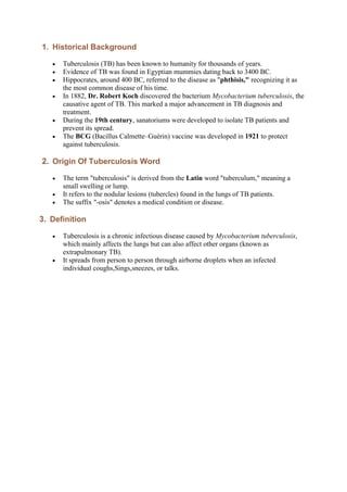 Tuberculosis Introduction.pdf Tuberculosis (TB) for bs nursing 5th semester students | PDF