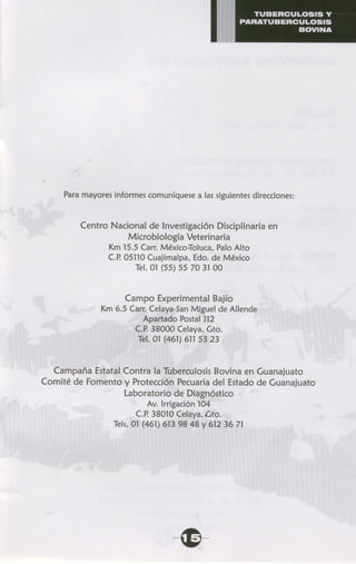 Tuberculosis y paratuberculosis bovina