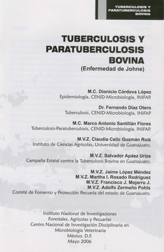 Tuberculosis y paratuberculosis bovina