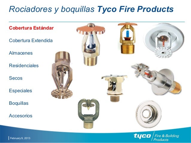 Tuberia y accesorios para sistemas contra incendios