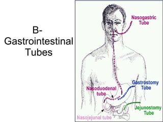 B-  Gastrointestinal Tubes 