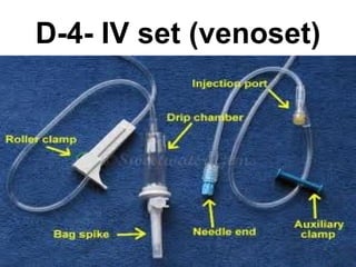 D-4- IV set (venoset) 