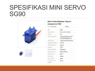SPESIFIKASI MINI SERVO
SG90
 