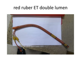 red ruber ET double lumen
 