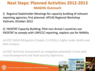 Tubiello Estimating GHG emissions FAO july 2012