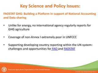 Tubiello Estimating GHG emissions FAO july 2012