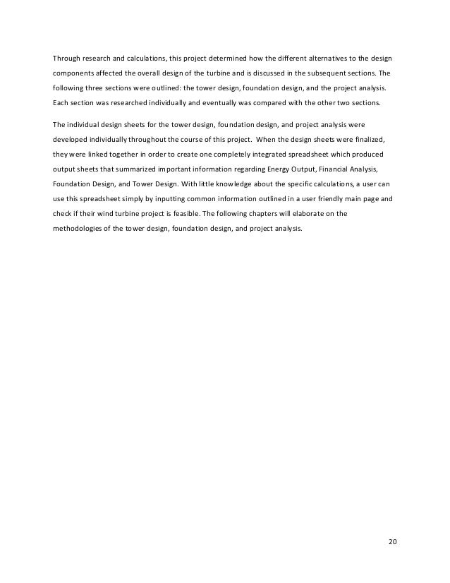 Tubine foundation design