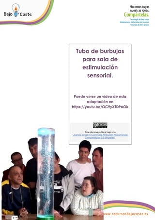 Tubo de burbujas sensorial